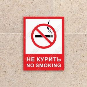 ТК-011 - Табличка Не курить, no smoking