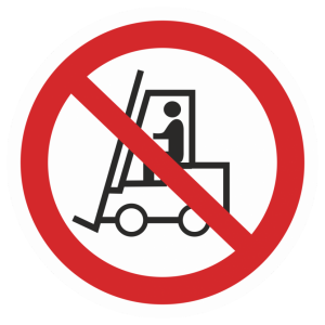 Знак безопасности светоотражающий P-07 «Запрещается движение средств напольного транспорта»