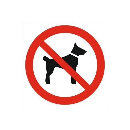 Знак Запрещается вход (проход) с животными