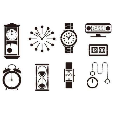 логотип с часами