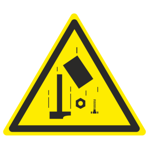 Наклейка W-34 «Осторожно. Падающие предметы»